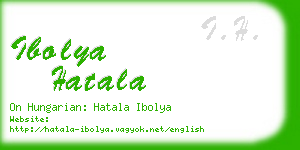 ibolya hatala business card